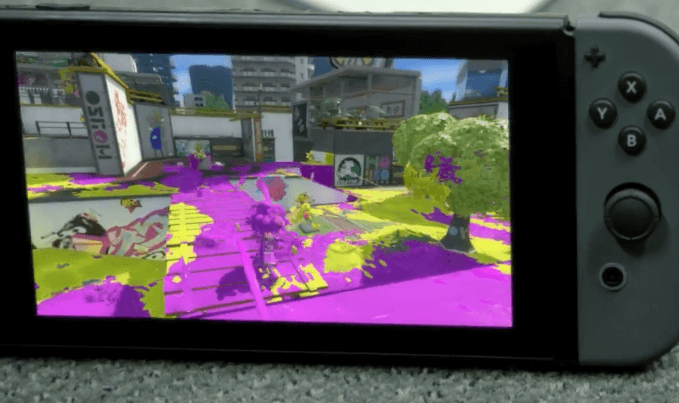 Splatoon looks unreal on a tablet.