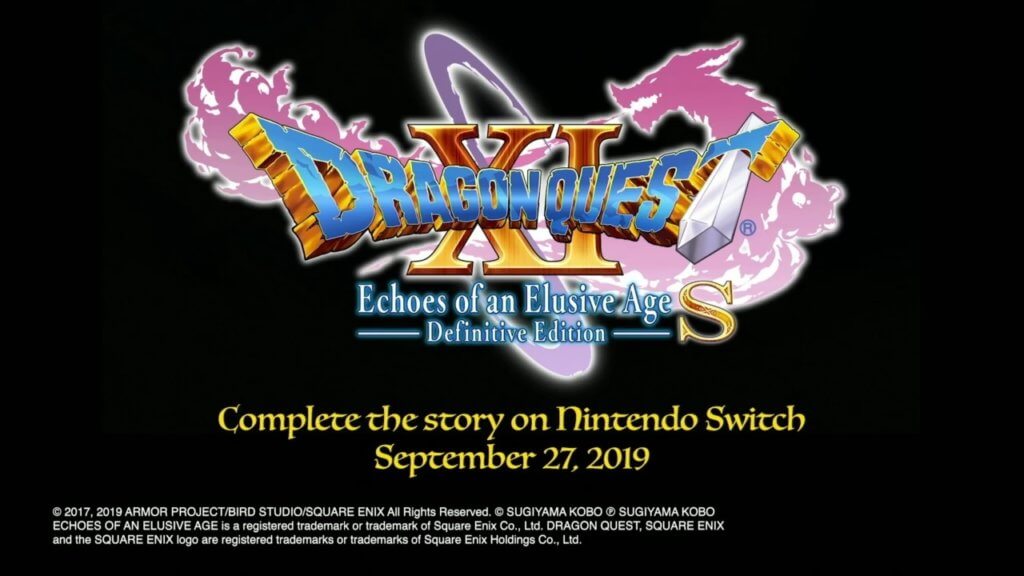 Dragon Quest XI Nintendo Switch Release Date